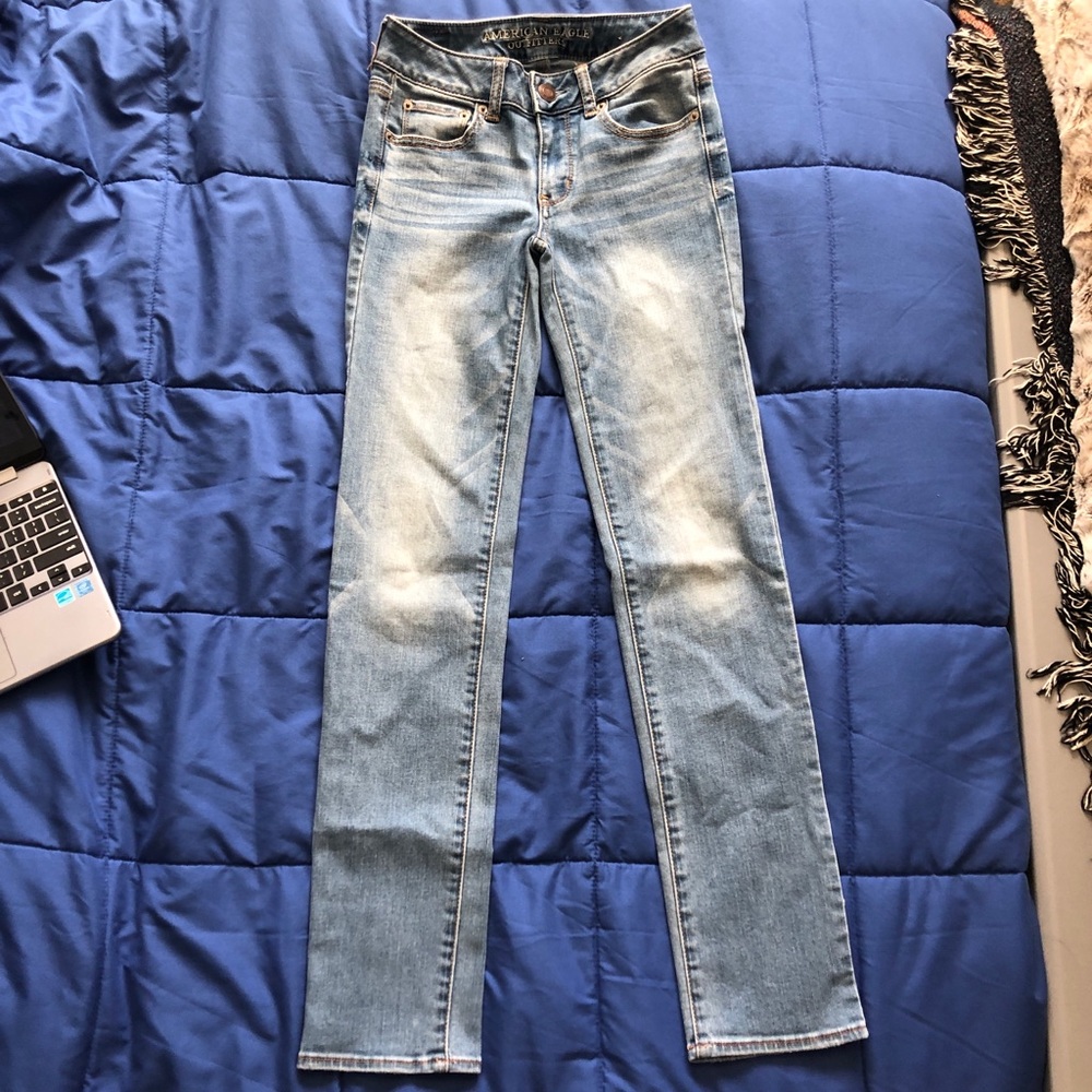 AEO straight jeans